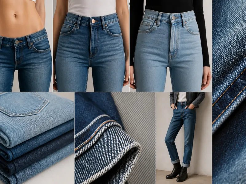Jeans-Bundhöhe erklärt: Low, Mid und High Rise