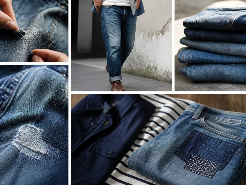 Jeans reparieren und flicken